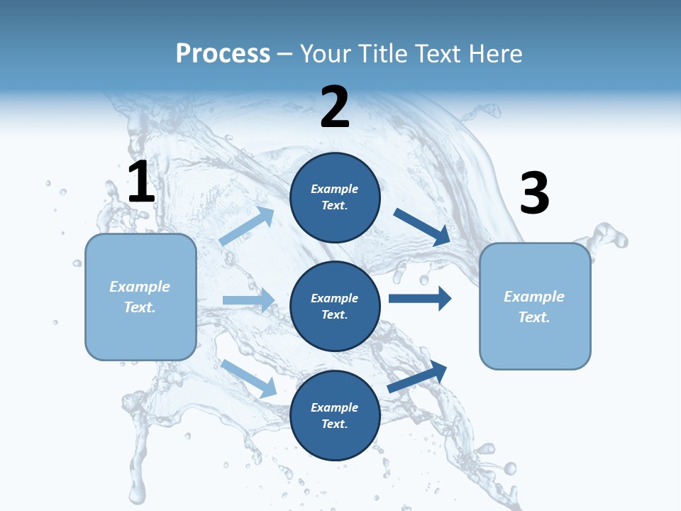 Drop Transparent Flow PowerPoint Template