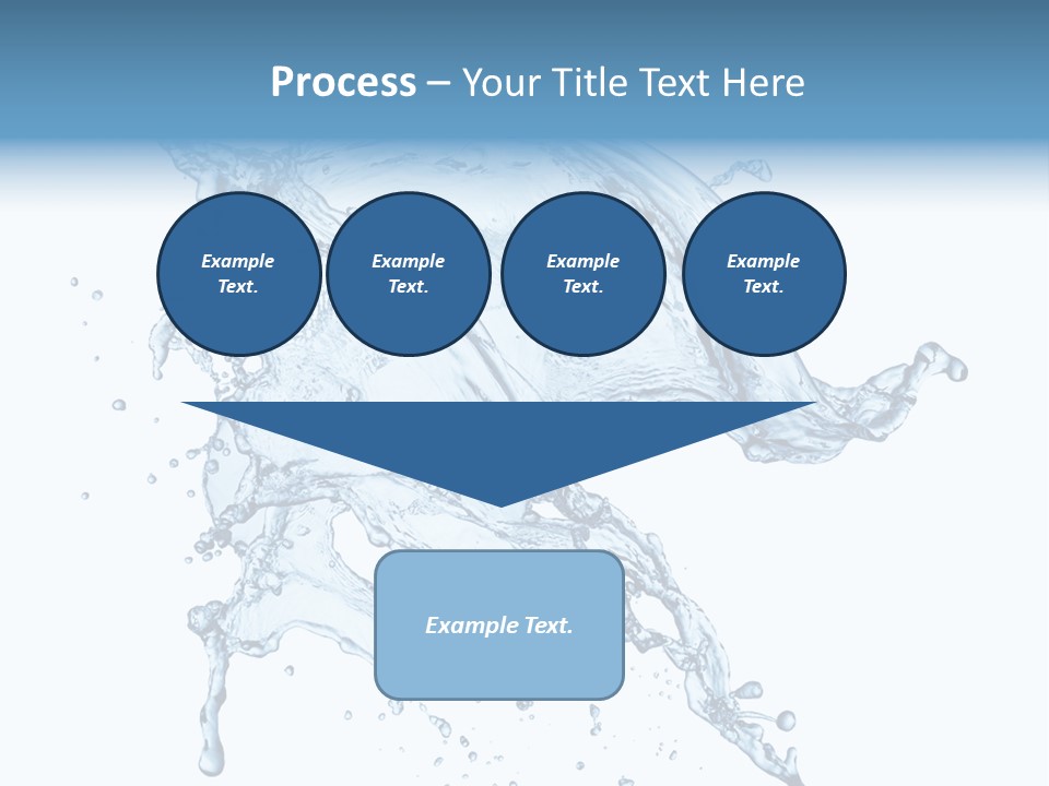 Drop Transparent Flow PowerPoint Template