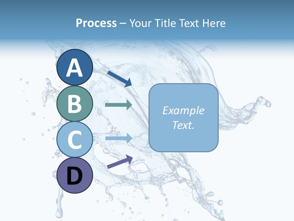 Drop Transparent Flow PowerPoint Template