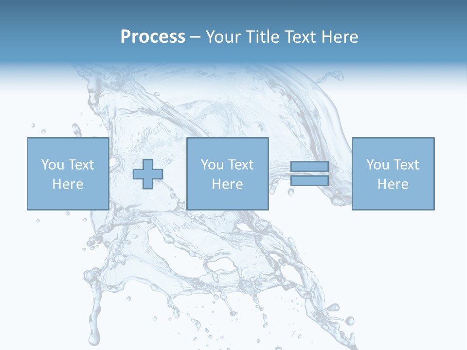 Drop Transparent Flow PowerPoint Template