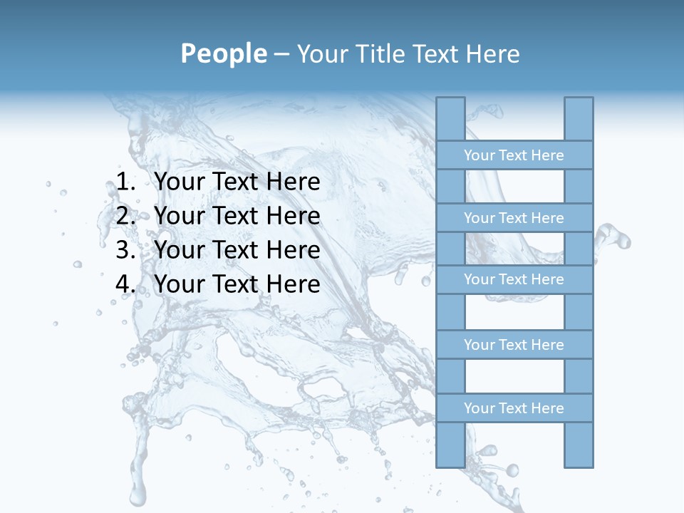 Drop Transparent Flow PowerPoint Template
