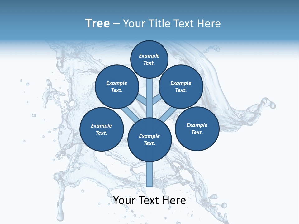 Drop Transparent Flow PowerPoint Template