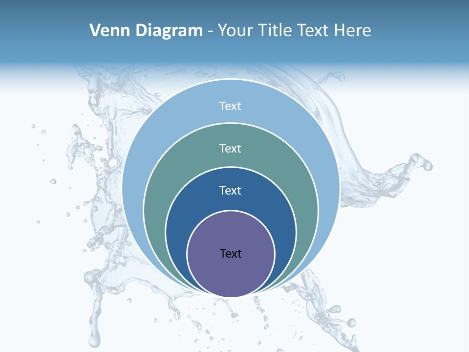 Drop Transparent Flow PowerPoint Template