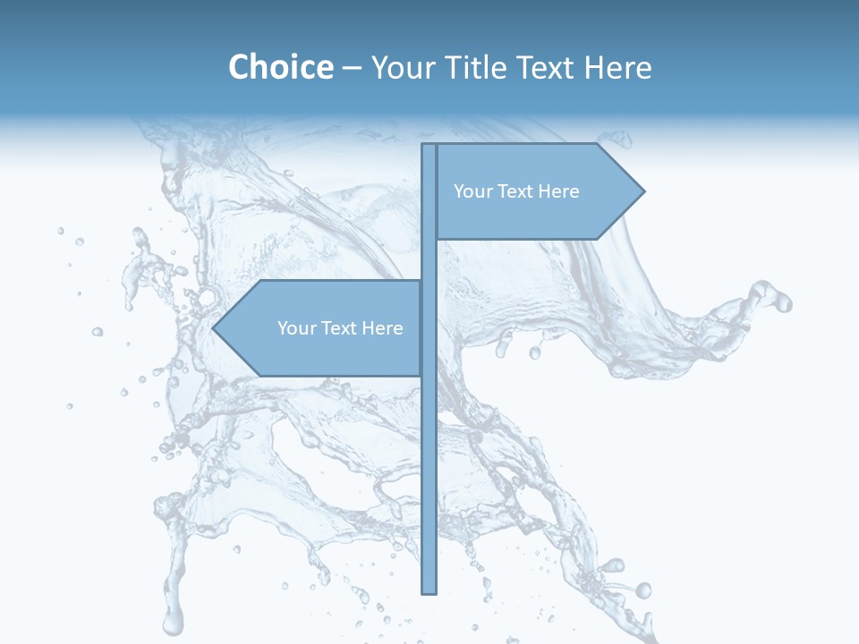 Drop Transparent Flow PowerPoint Template