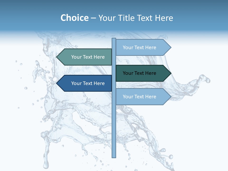 Drop Transparent Flow PowerPoint Template