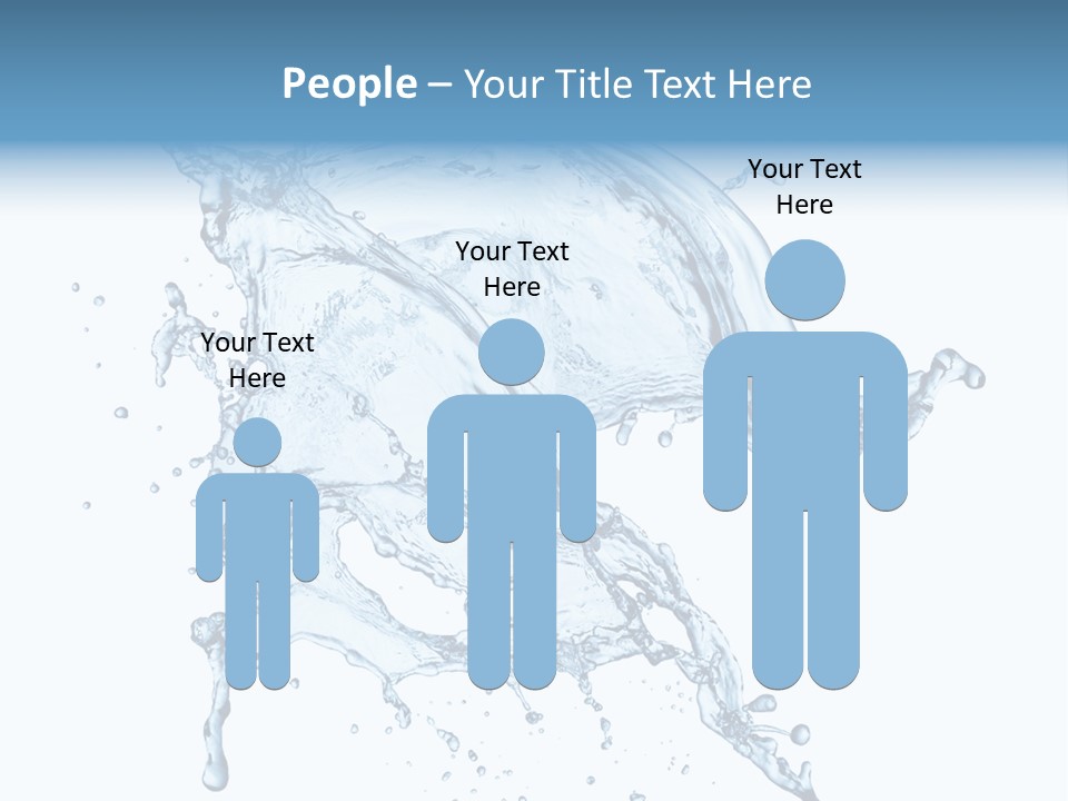 Drop Transparent Flow PowerPoint Template