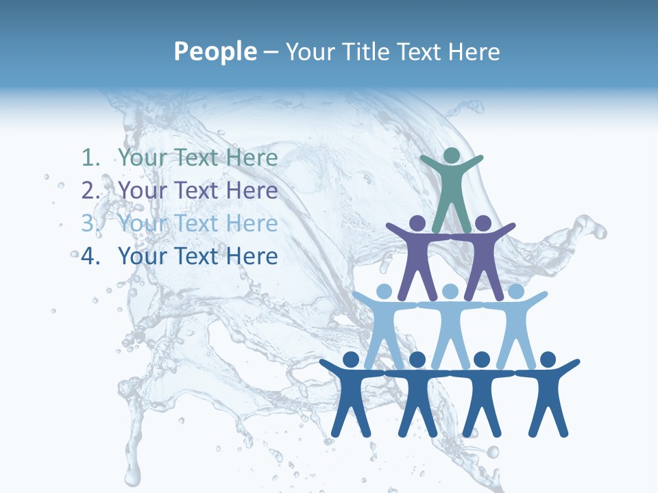 Drop Transparent Flow PowerPoint Template