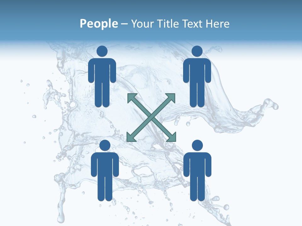 Drop Transparent Flow PowerPoint Template