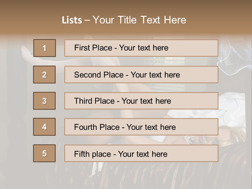 Horizontal Hair  PowerPoint Template