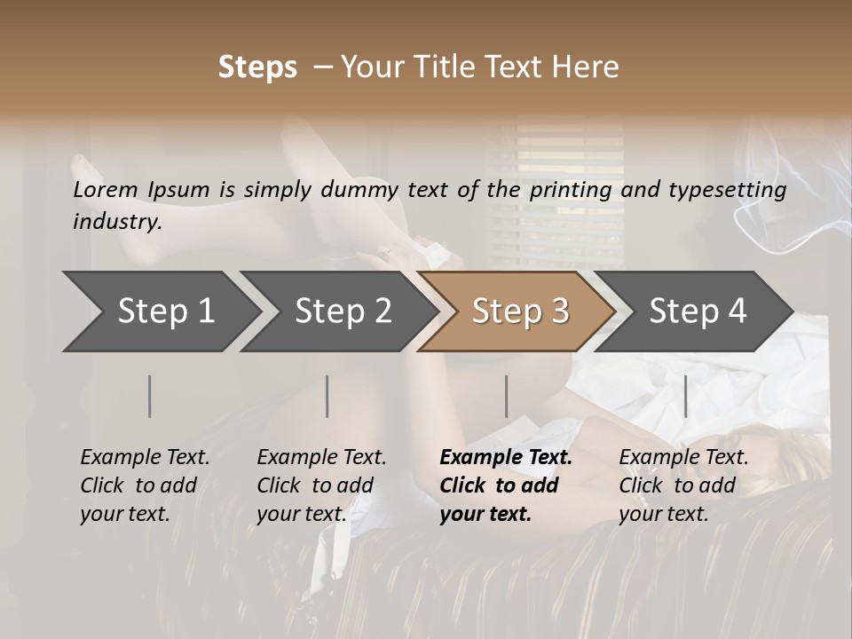 Horizontal Hair  PowerPoint Template