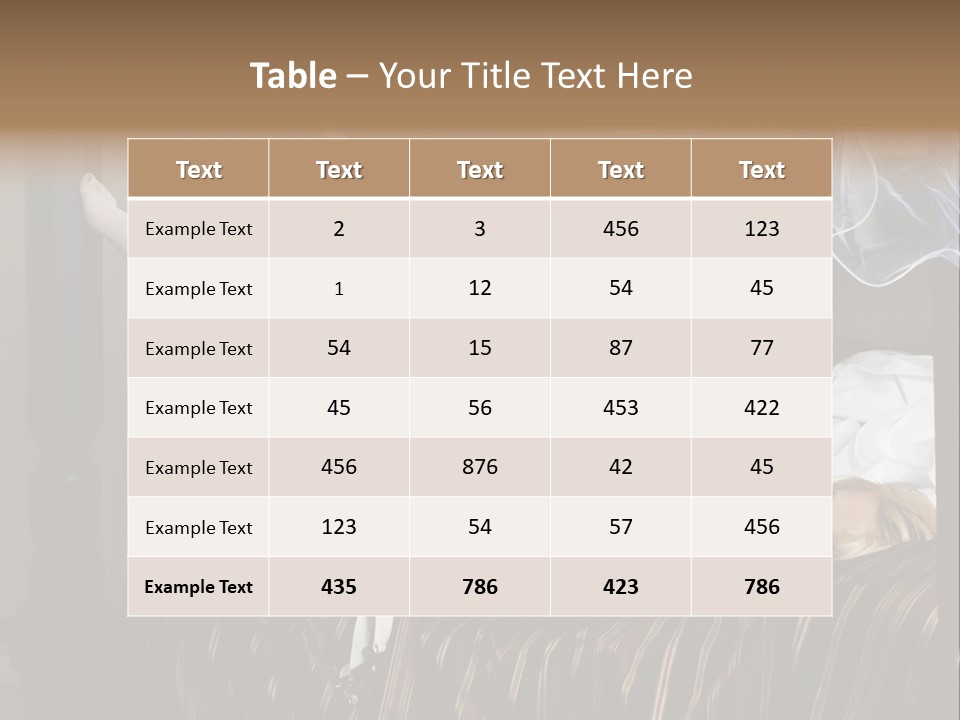 Horizontal Hair  PowerPoint Template