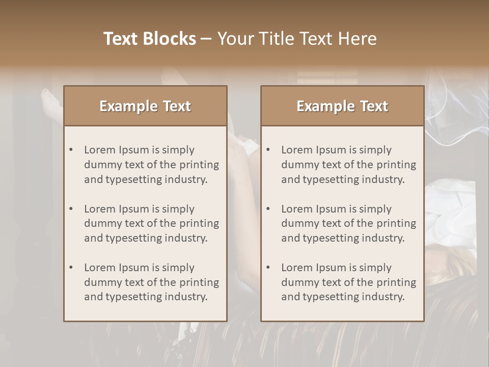 Horizontal Hair  PowerPoint Template
