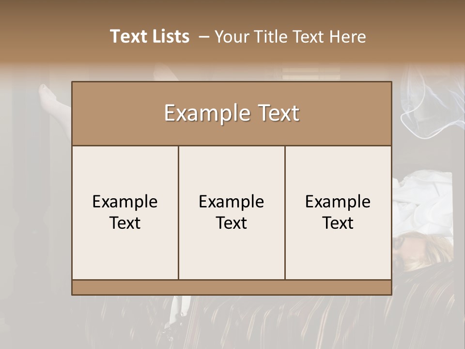 Horizontal Hair  PowerPoint Template
