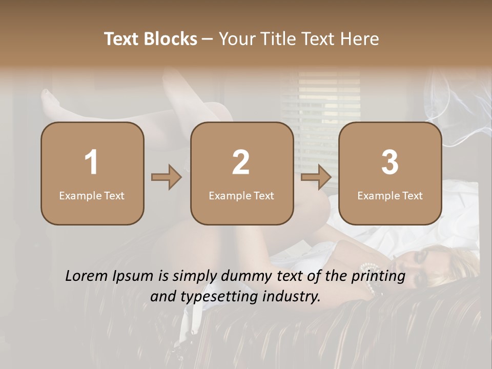 Horizontal Hair  PowerPoint Template
