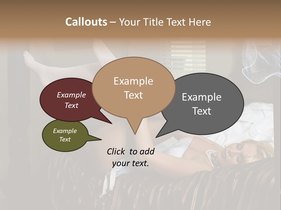 Horizontal Hair  PowerPoint Template