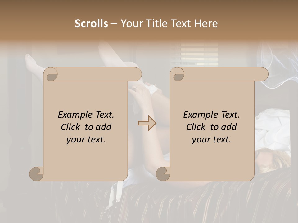 Horizontal Hair  PowerPoint Template