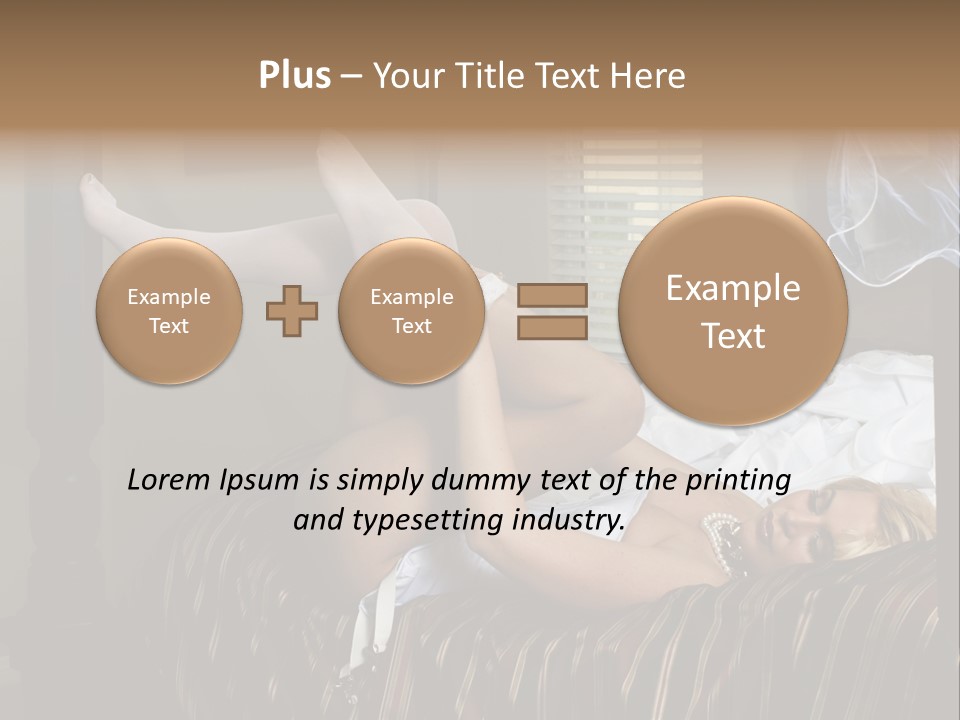 Horizontal Hair  PowerPoint Template