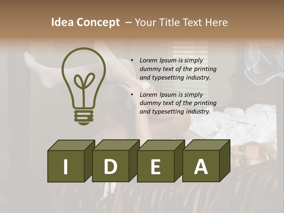 Horizontal Hair  PowerPoint Template