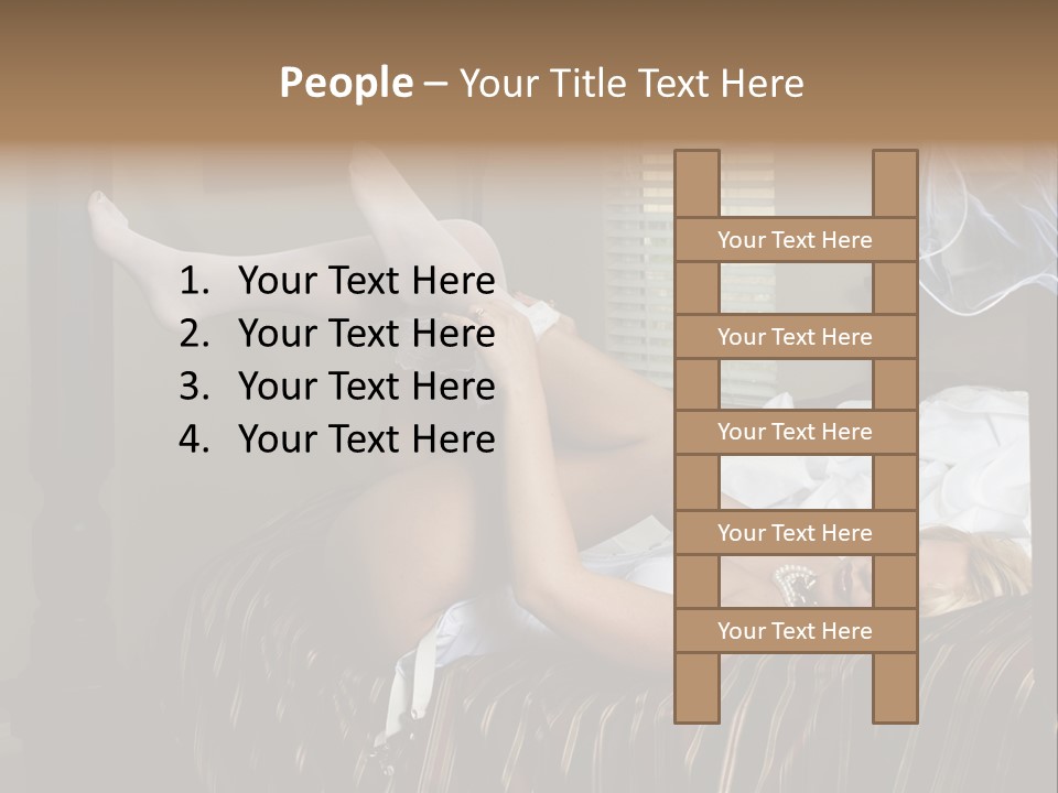 Horizontal Hair  PowerPoint Template