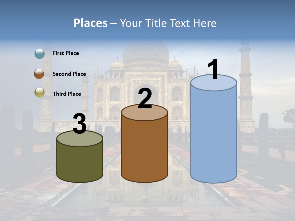 Reflections Mahal Monuments PowerPoint Template