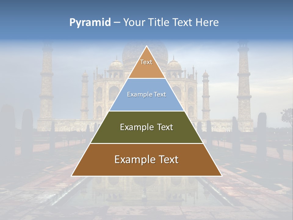 Reflections Mahal Monuments PowerPoint Template