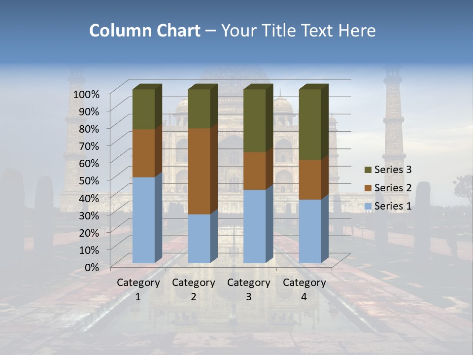 Reflections Mahal Monuments PowerPoint Template