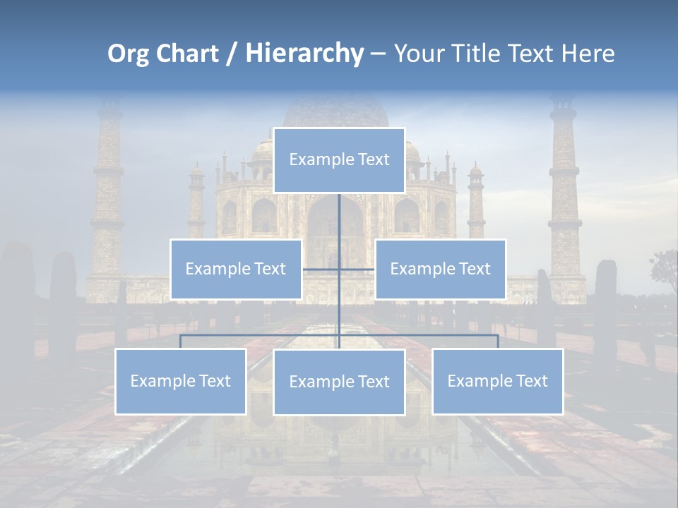 Reflections Mahal Monuments PowerPoint Template