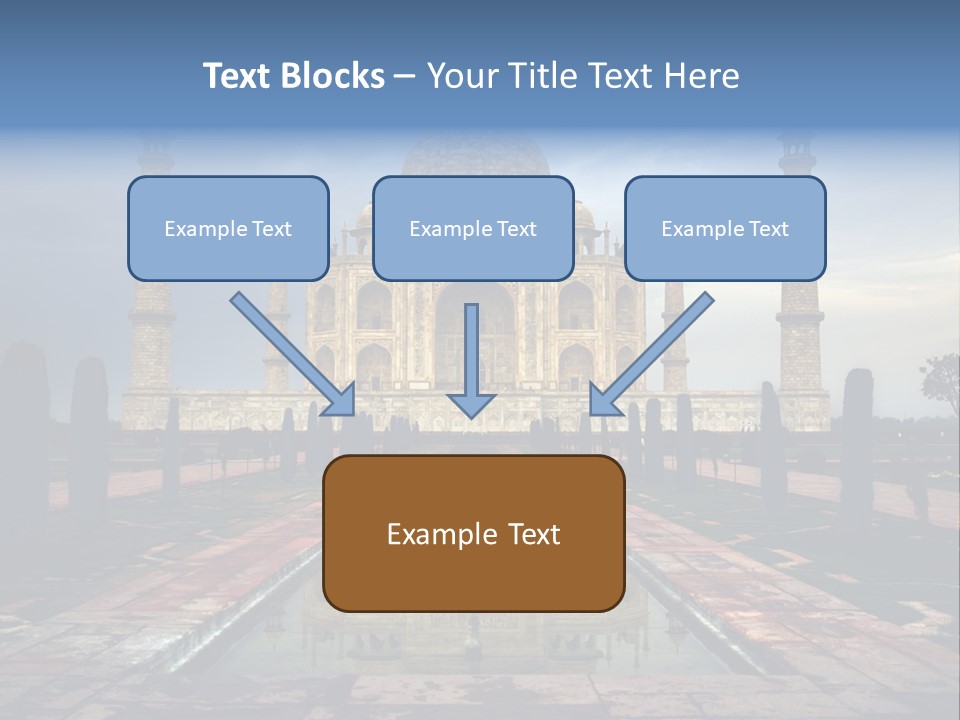 Reflections Mahal Monuments PowerPoint Template