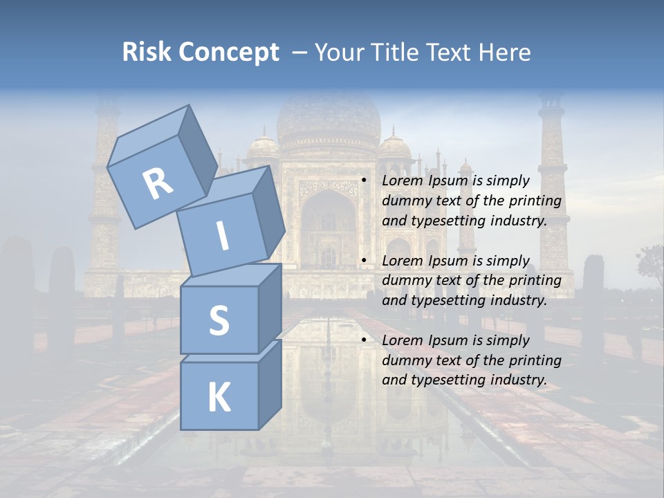 Reflections Mahal Monuments PowerPoint Template