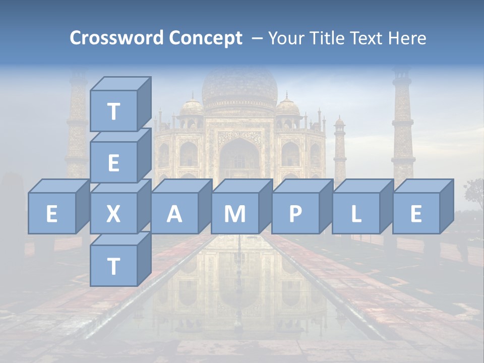 Reflections Mahal Monuments PowerPoint Template