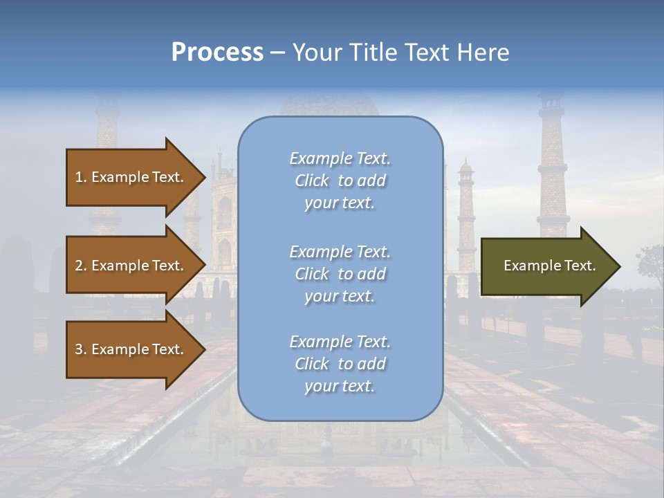 Reflections Mahal Monuments PowerPoint Template