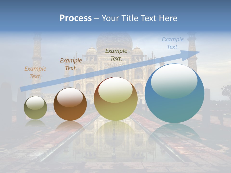 Reflections Mahal Monuments PowerPoint Template