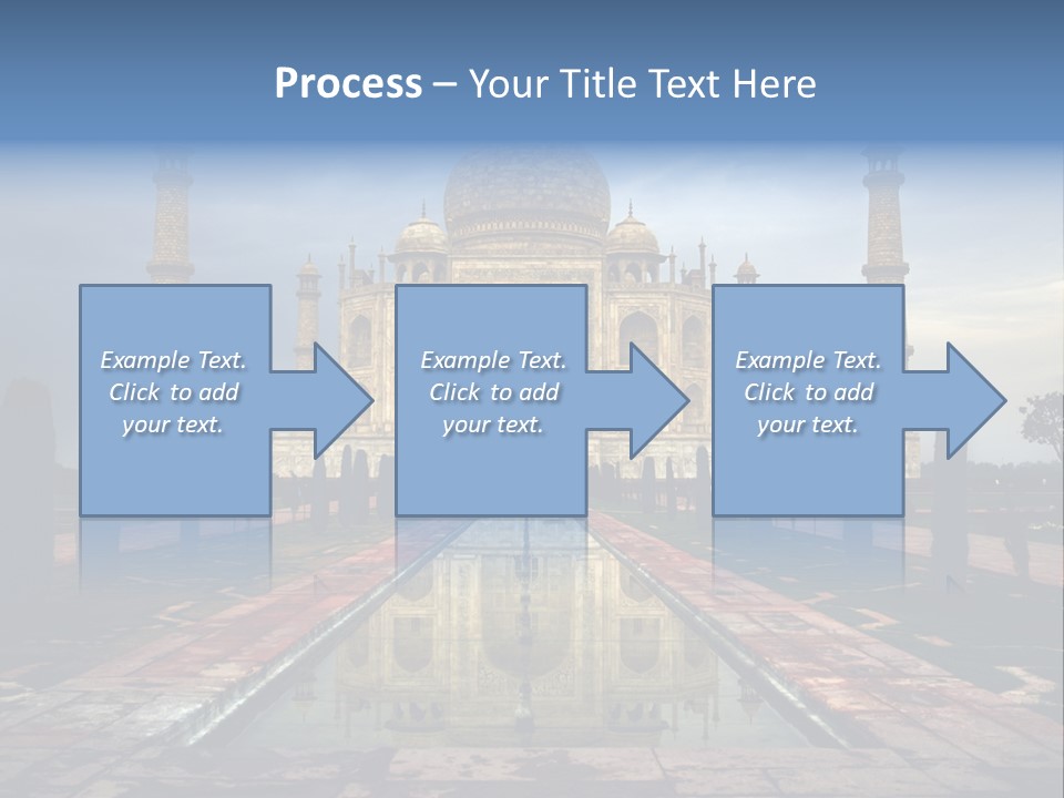 Reflections Mahal Monuments PowerPoint Template