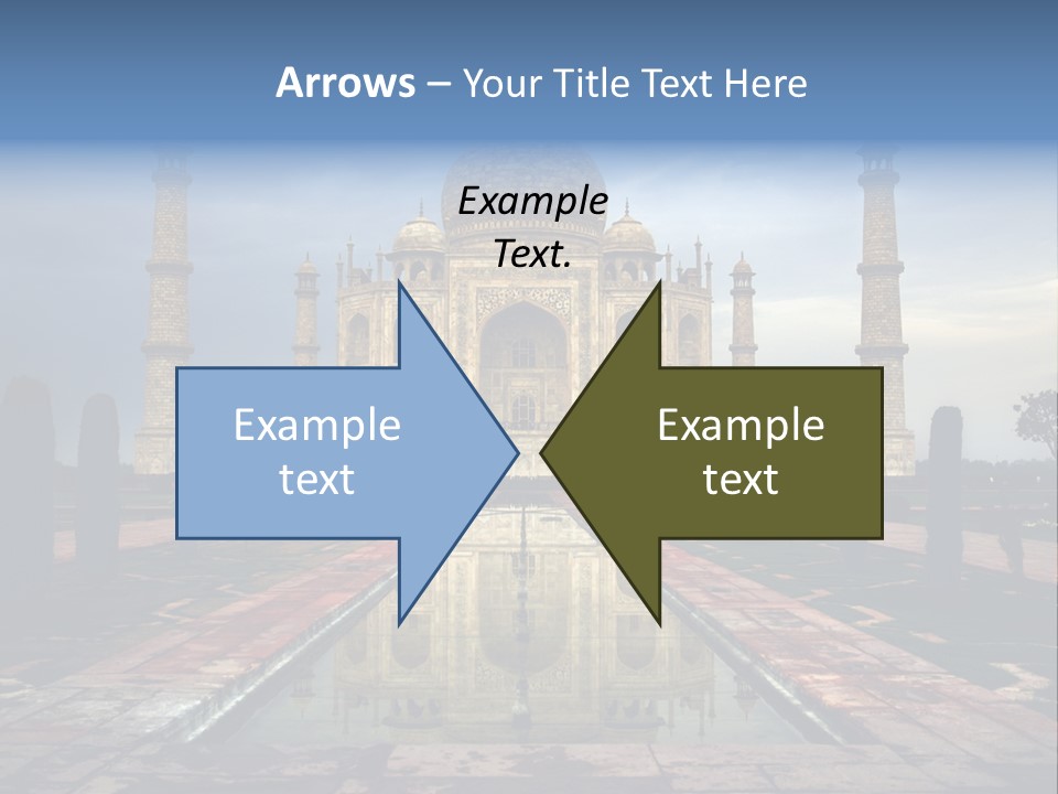 Reflections Mahal Monuments PowerPoint Template