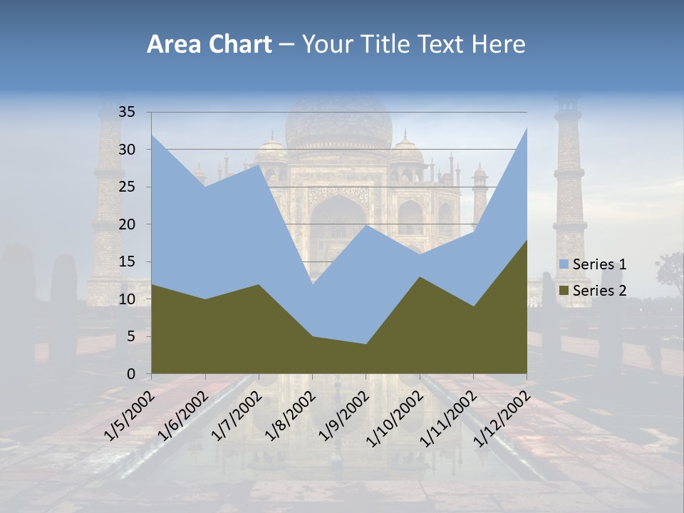 Reflections Mahal Monuments PowerPoint Template