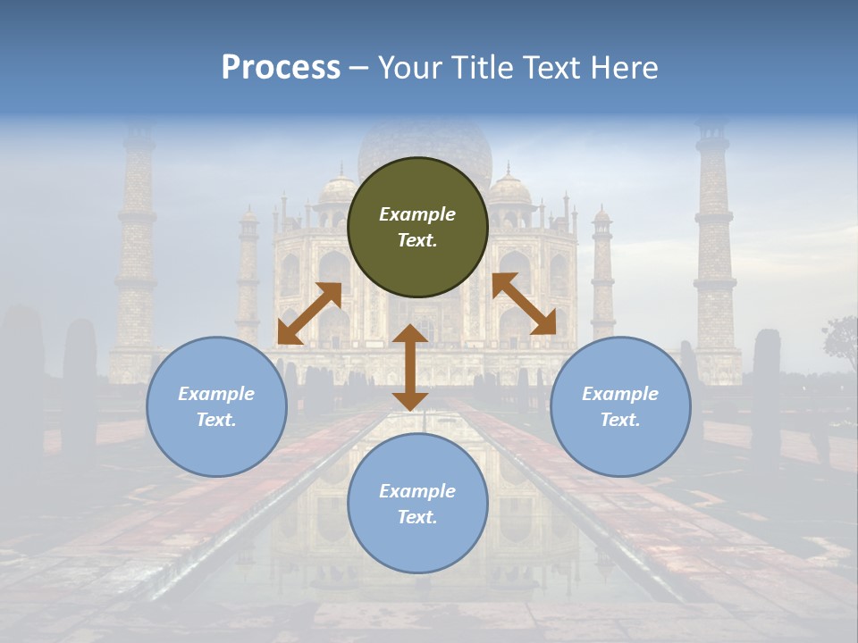 Reflections Mahal Monuments PowerPoint Template