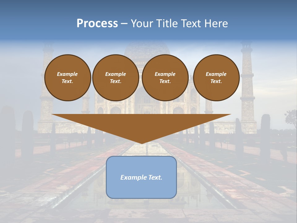 Reflections Mahal Monuments PowerPoint Template