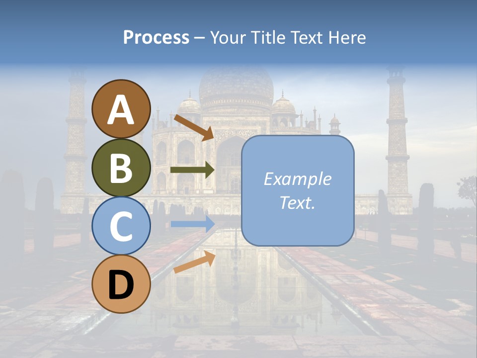 Reflections Mahal Monuments PowerPoint Template