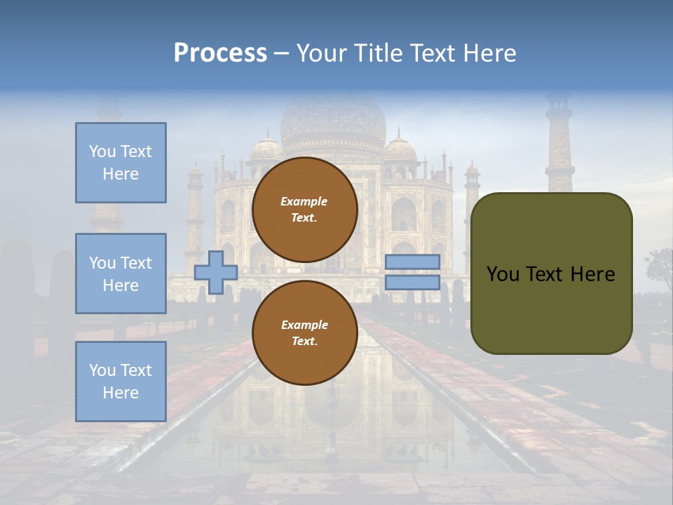 Reflections Mahal Monuments PowerPoint Template
