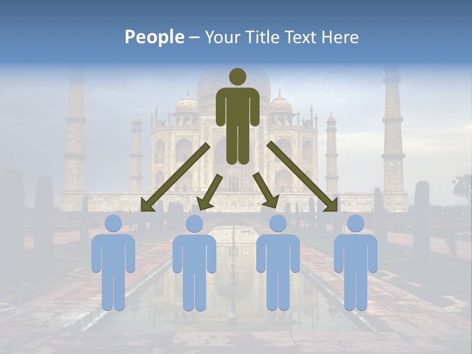 Reflections Mahal Monuments PowerPoint Template