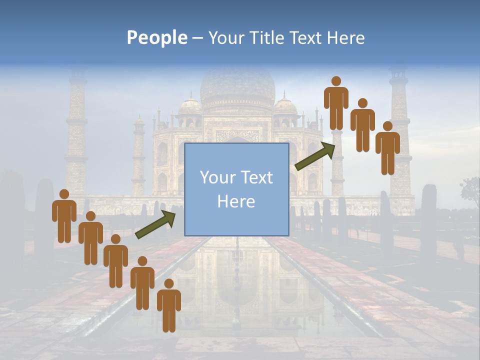 Reflections Mahal Monuments PowerPoint Template