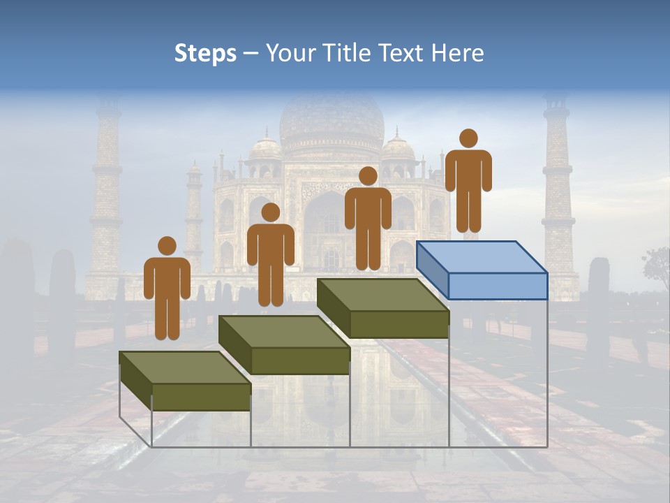 Reflections Mahal Monuments PowerPoint Template