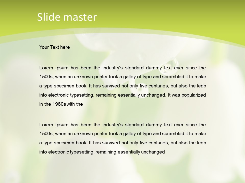 White Fragility Drop PowerPoint Template