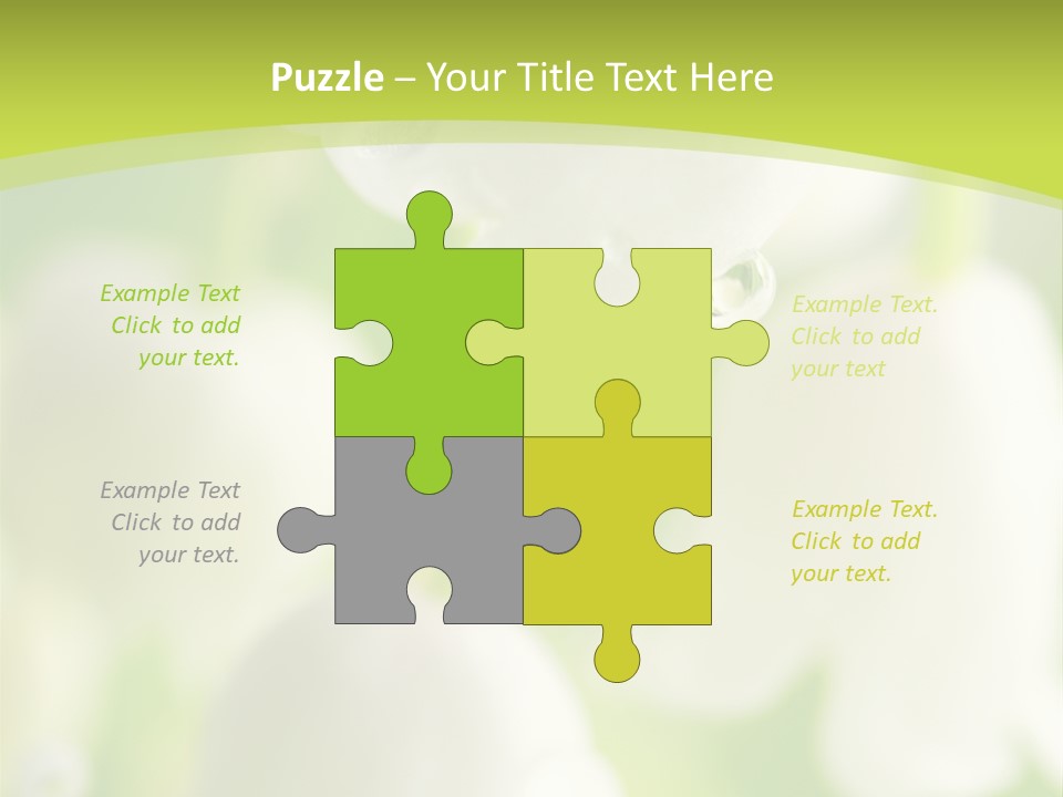 White Fragility Drop PowerPoint Template