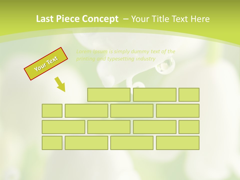 White Fragility Drop PowerPoint Template