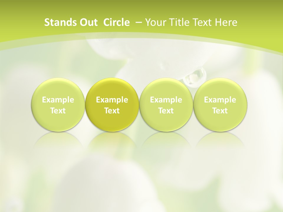 White Fragility Drop PowerPoint Template