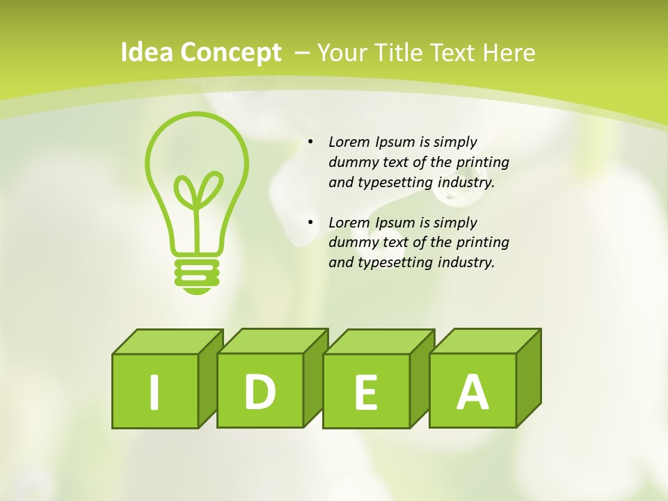 White Fragility Drop PowerPoint Template