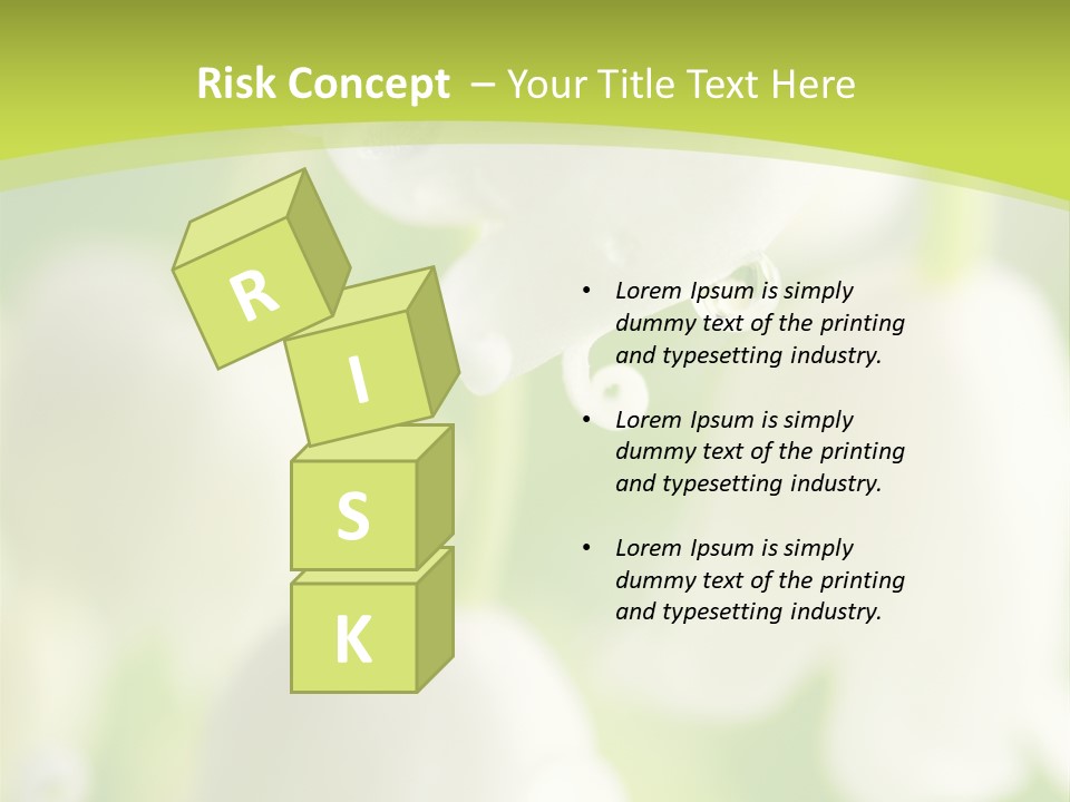 White Fragility Drop PowerPoint Template