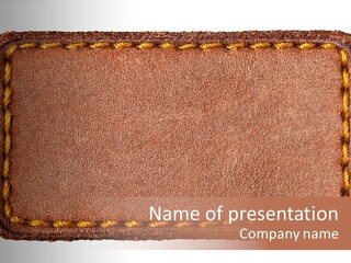 Wear Seam Tag PowerPoint Template