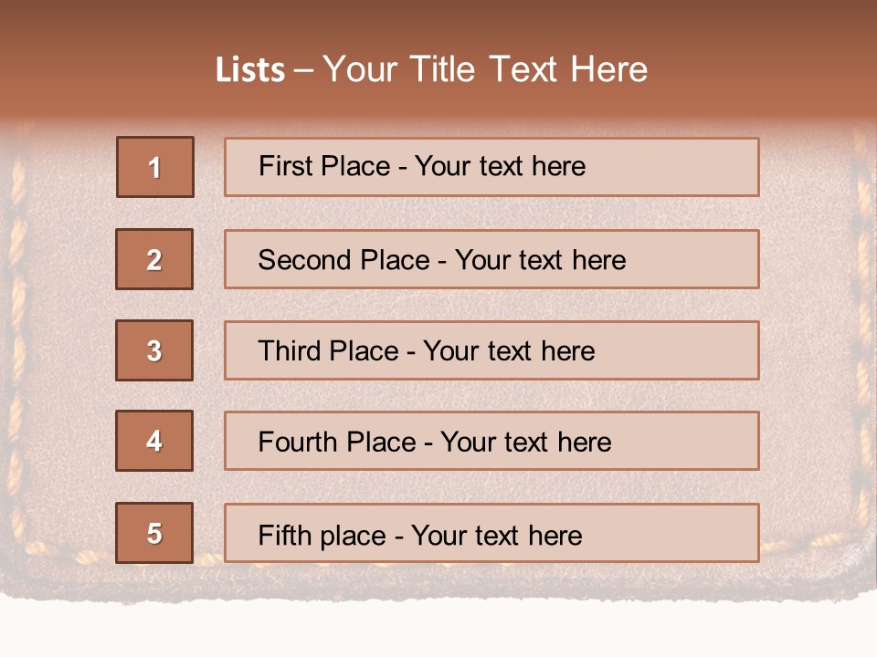 Wear Seam Tag PowerPoint Template